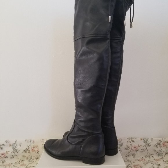 Anna Baiguera LEATHER Over the Knee Boots - Picture 7 of 15